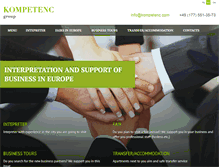 Tablet Screenshot of kompetenc.com